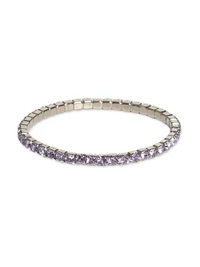 Tennis bracelet with violet crystals Euphoria 32418 VIO