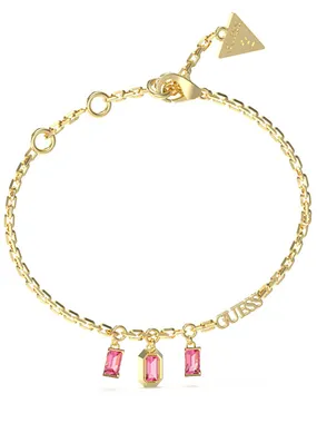 Decent Gold Plated Crystal Hashtag Bracelet JUBB04251JWYGFC