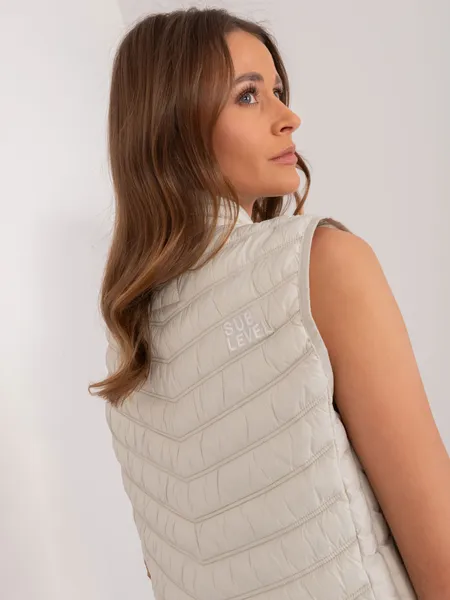 Women's light beige vest