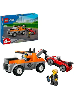60435 City Tow Truck with Sports Car, Construction Toy