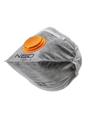 Foldable dust respirator, with FFP1 activated carbon, with valve, 3 pcs.