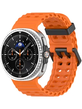 Silicone sports strap for Samsung Galaxy Watch8 - orange
