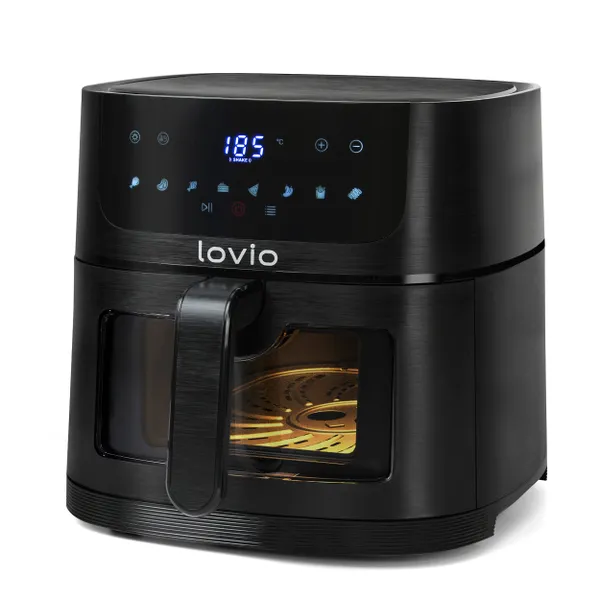 Lovio LVAF002BK PureFry XL Smart 6L Black