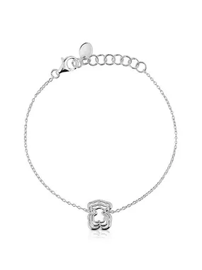 Fashionable silver Bickie teddy bear bracelet 1004019400