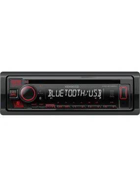 Kenwood KDC-BT460U auto mediju uztvērējs Melns 200 W Bluetooth