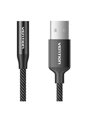 Single-Port USB External Sound Card Vention Gome 1M (Black)