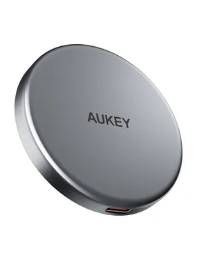 Magnetic Wireless Charger MagFusion Aukey LC-MC10, 15W Qi2 (black)