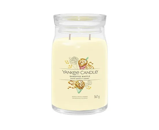 Aromatic candle Signature glass large Banoffee Waffle 567 g