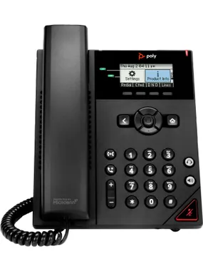 POLY OBi VVX ​​150 2-Line IP tālrunis un PoE iespējots