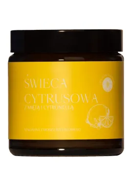 Citrus candle with mint and citronella 120ml