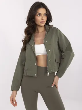 Women's khaki transition jacket