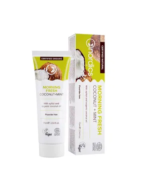 Natural Morning Fresh Natural Toothpaste natural toothpaste without fluoride Coconut + Mint 75ml