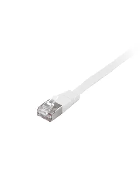 Equip Cat.6A U/FTP Flat Patch Cable, 2.0m, White