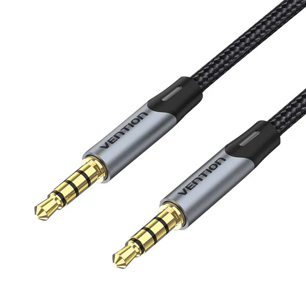 TRRS audio cable 3.5mm mini jack Vention BAQHH 2m Gray