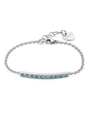 Dazzly SDZ15 Dazzly Light Blue Crystal Dazzling Steel Bracelet