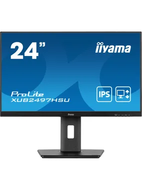 iiyama ProLite XUB2497HSU-B1 datora monitors 61 cm (24") 1920 x 1080 pikseļi Full HD LED melns
