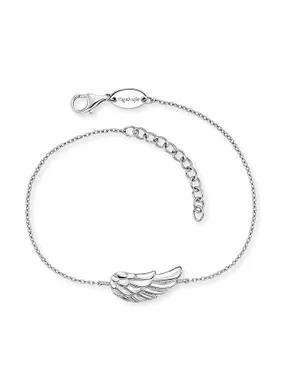 Timeless silver bracelet with angel wing ERB-FLYWING-59