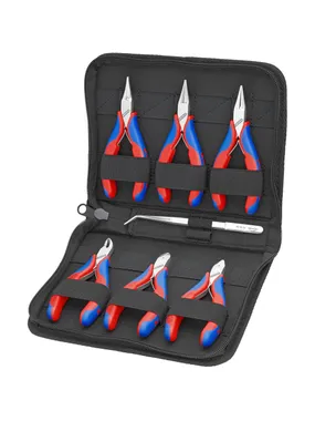 Electronics pliers set 002016, 7 pieces