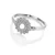 Beautiful Silver Blossom Diamond Ring DR278