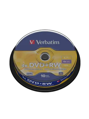 Verb DVD+RW 4x 4.7GB 10P CB 4348