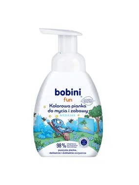 Fun colorful foam for washing and playing Blue 300ml