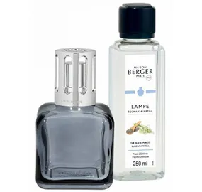 Gift set catalytic lamp Glacon gray + refill Pure white tea 250 ml
