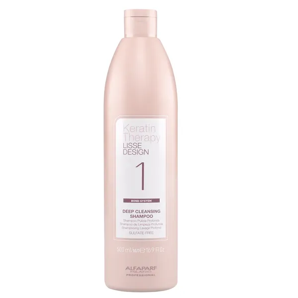 Keratin Therapy Lisse Design deep cleansing shampoo before keratin hair straightening 500ml