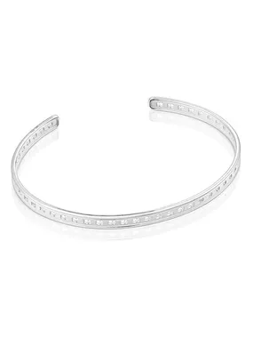 Bear Row Solid Silver Bracelet 1003718040