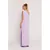 M790 Maxi dress with shoulder pads - violet