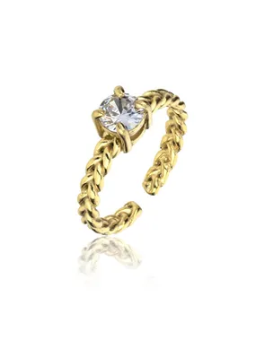 Aspen EWR23067G Gold Plated Open Ring
