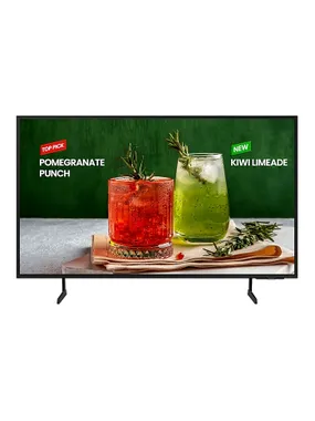 Samsung LH43BEDHLGUXEN apzīmējumu displejs Digitālo izkārtņu plakanais panelis 109,2 cm (43 collas) Wi-Fi 4K Ultra HD Black Tizen 16/7