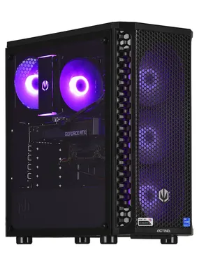 Actina 5901443349501 PC Intel® Core™ i5 i5-12400F 16 GB DDR4-SDRAM 1 TB SSD NVIDIA GeForce RTX 4060 Windows 11 Home Midi Tower melns