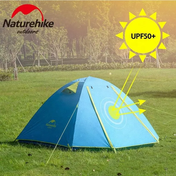 Naturehike telts P-series 3 UV NH18Z033-P-Forest green