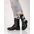 Shelovet women's black work boots