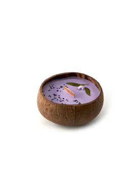 Coconut candle - aroma of blueberry and vanilla