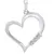 Silver Heart pendant with clear Swarovski SILVEGO11580w