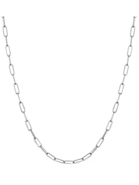 Stylish silver necklace Linked CH128