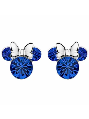 Glittering silver Minnie Mouse stud earrings ES00013SSEPL.CS