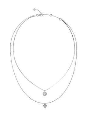 4G Crush Steel Double Necklace JUBN04159JWRHT/U