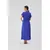 S364 Maxi dress with short sleeves - blue