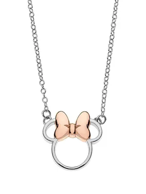 Matching silver bicolor necklace Minnie Mouse N900521TL-16