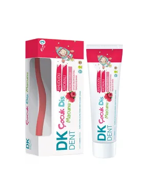 DK Dent toothpaste for children Raspberry 50ml + toothbrush