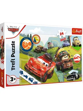 Puzzle 24 elements Maxi Happy Cars 3
