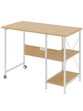 Maclean loft folding desk, dimensions: 107x45x75cm, max - 150 kg, with a top, light beech, MC -411 W