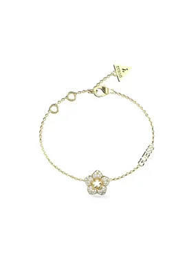 Decent Shining Winter Flower Gold Plated Bracelet JUBB04468JWYG