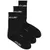 3 PACK - men's socks JACMELVIN 12260083 Black