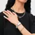 Luxury steel bracelet with crystals Crystal Link DW00400608