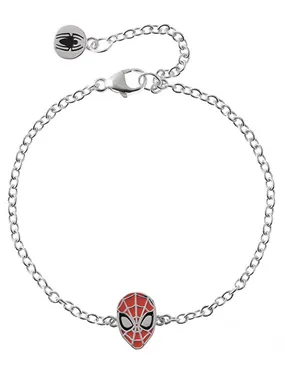 Spider Man Marvel Silver Chain Bracelet BS00066RL-55-CS