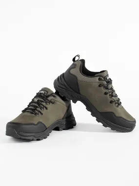 Men's dark beige trekking shoes