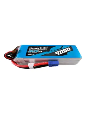 Gens ace G-Tech 4000mAh 22.2V 60C 6S1P Lipo Battery Pack with EC5 Plug